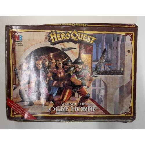 219 - A collection of 5 Hero Quest box sets including advanced Hero Quest against the Ogre Hero (part prin... 