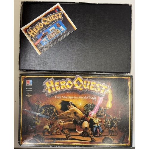 219 - A collection of 5 Hero Quest box sets including advanced Hero Quest against the Ogre Hero (part prin... 