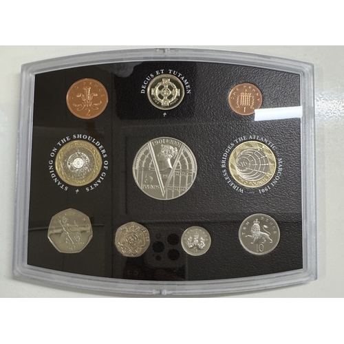 3 - 9 boxed UK proof coin collection sets, 2000 - 2202 & 2004 - 2009 including 2009 Kew Gardens set