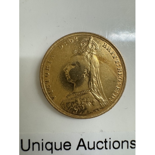 6 - An 1889 Victoria Full Sovereign