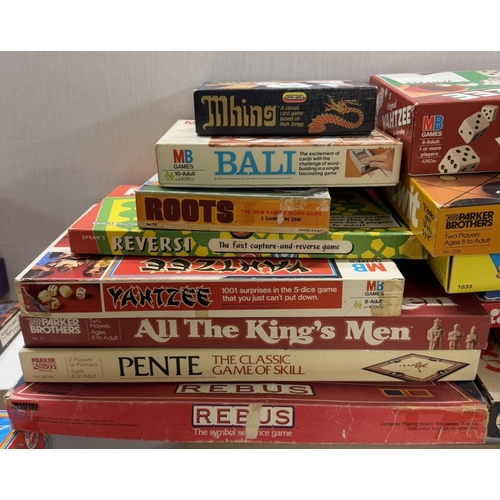 243 - A quantity of classic vintage strategy games including All The Kings Men, Bali & Rebus etc