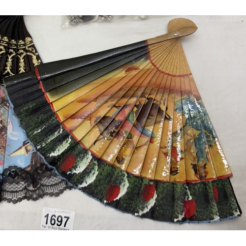 1697 - 4 decorative fans