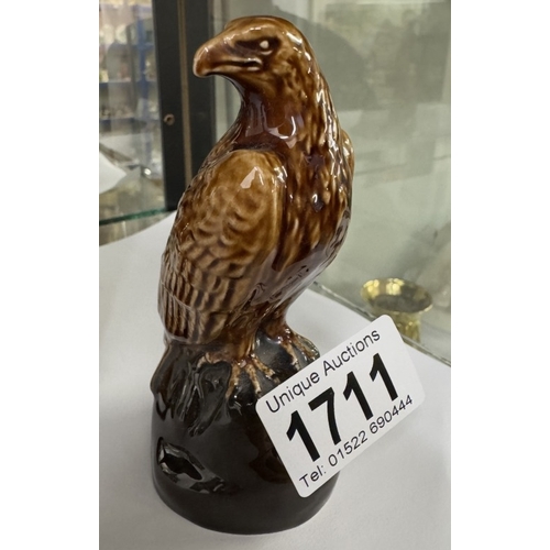 1711 - 2 Beswick Ben Eagles whiskey miniatures & contents of a bear & an eagle