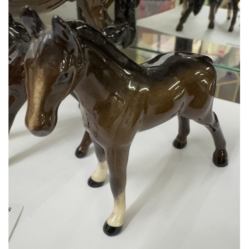 1712 - 2 Beswick horses & 1 Royal Doulton