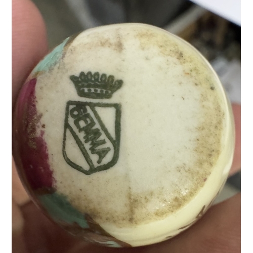 1715 - 6 vintage ceramic miniatures with Welsh costumes decorations