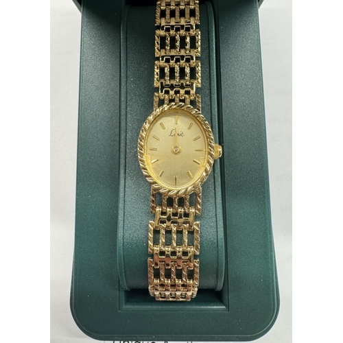 1780 - A boxed Limit gold plated ladies watch