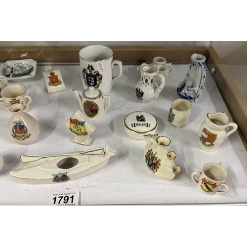 1791 - A quantity of Arcadia ware and miniatures, some a/f.