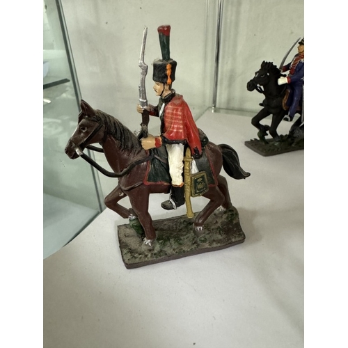 1794 - A collection of soldiers on horseback including Britain's Queen with guard & Delprado