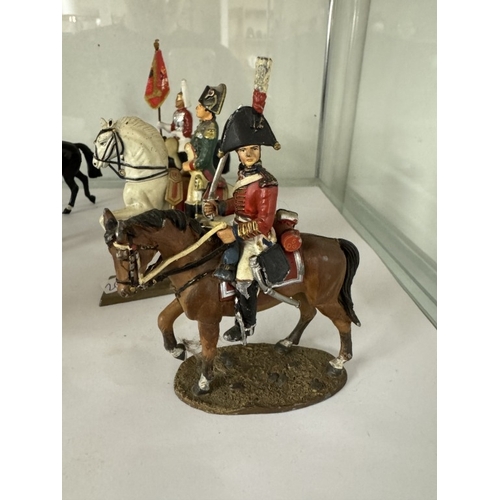 1794 - A collection of soldiers on horseback including Britain's Queen with guard & Delprado