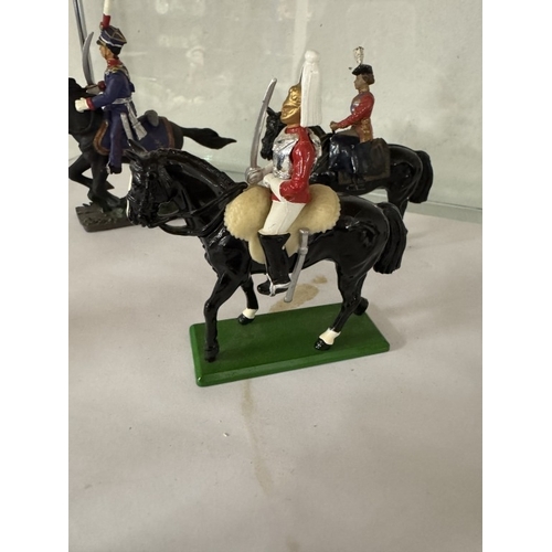 1794 - A collection of soldiers on horseback including Britain's Queen with guard & Delprado