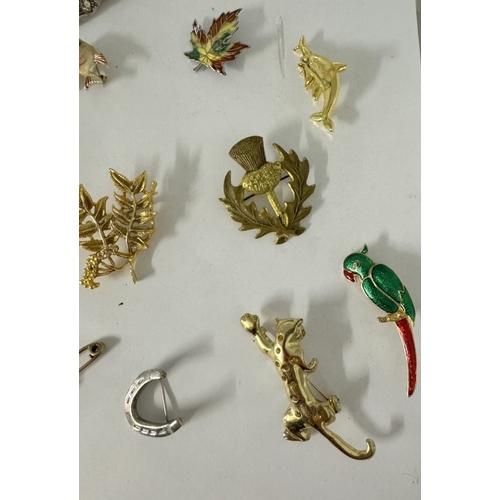 1795 - A selection of decorative brooches