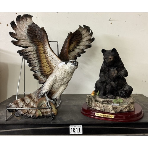 1811 - A Juliana collection bear group & Frazer Art Bosuns Osprey & sea Trout