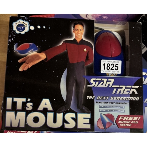 1825 - A quantity of Star Trek related PC items including surround & mouse etc.