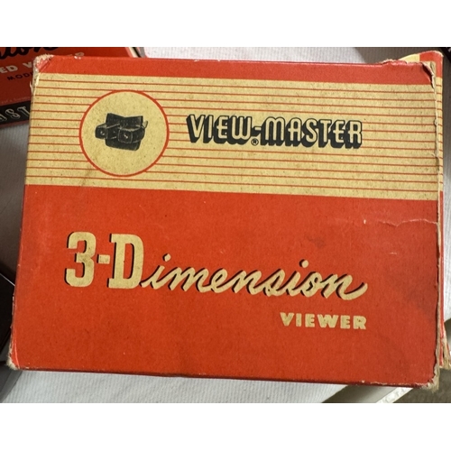 1840 - 4 vintage boxed 3D View master viewers, 3 model E & 1 model F