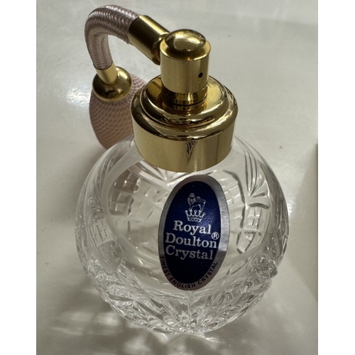 1851 - A boxed Royal Doulton crystal atomiser