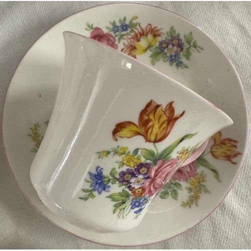 1853 - 3 pairs of Shelley cups & saucers