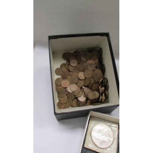 65 - A good collection of coins and banknotes including Victorian, silver , UK etc.,