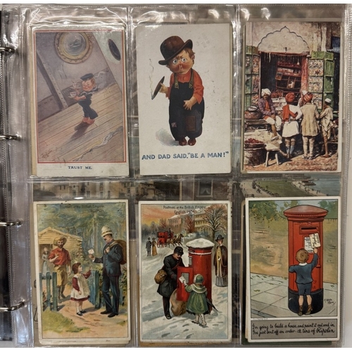 260 - An album of postcards including topographical, miscellaneous & Royalty etc.