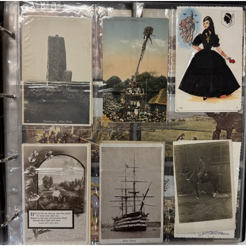 260 - An album of postcards including topographical, miscellaneous & Royalty etc.