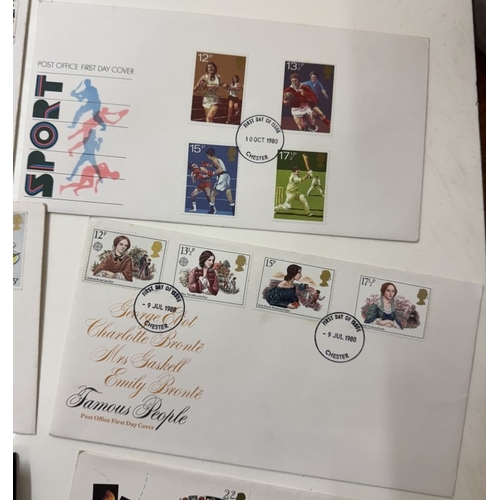 61 - An album and part album of mint UK stamps, mainly 1980s and early 1990s & first day covers etc