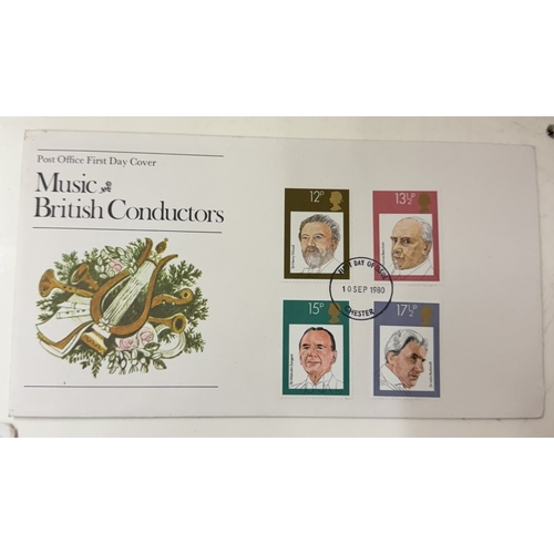 61 - An album and part album of mint UK stamps, mainly 1980s and early 1990s & first day covers etc