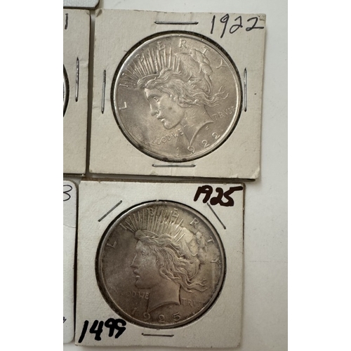 76 - 10 x 1920's silver Morgan dollars