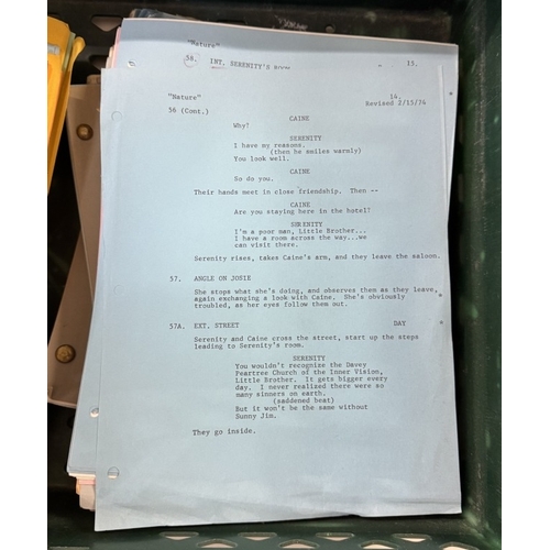 343 - A collection of Kung Fu Warner Bros manuscripts