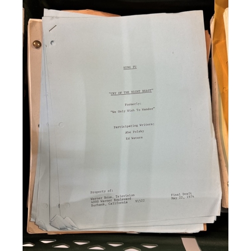 343 - A collection of Kung Fu Warner Bros manuscripts