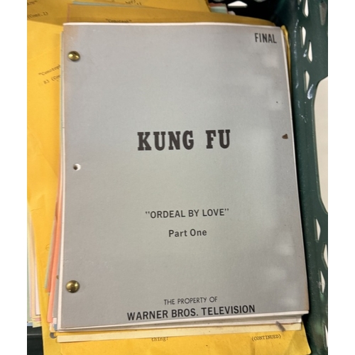 343 - A collection of Kung Fu Warner Bros manuscripts