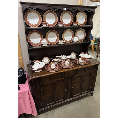 351 - A mid 20th century oak dresser