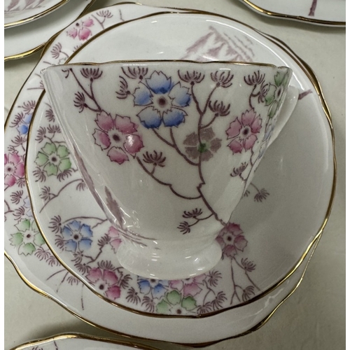 1912 - A 34 piece Royal Stafford vintage china tea set