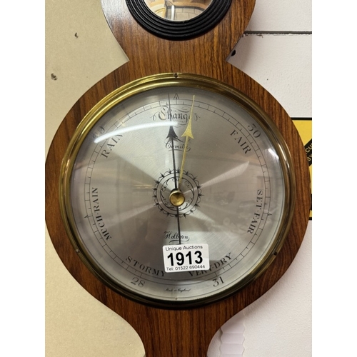 1913 - A Comitti Holborn aneroid wheel barometer with onion top