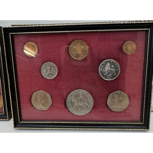 70A - A mixed lot of coins including a large quantity of Victorian penny sets, crowns etc & 2 stamp albums