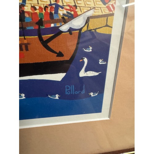 1977 - 2 Framed & glazed Brian Pollard seaside / coastal prints