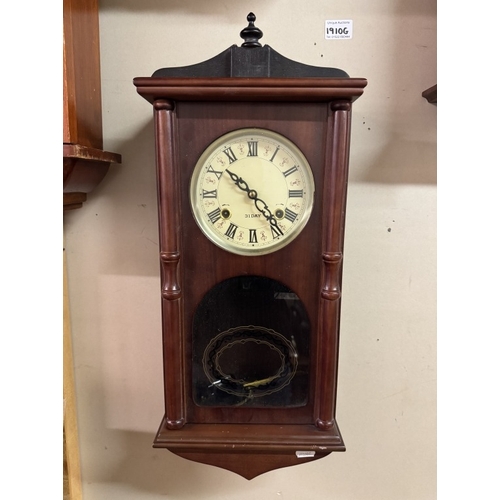 1910G - 4 Antique style wall clocks including x3 31 day & 1 x 15 day