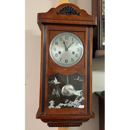 1910G - 4 Antique style wall clocks including x3 31 day & 1 x 15 day