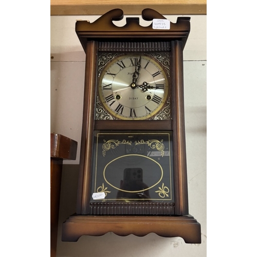 1910G - 4 Antique style wall clocks including x3 31 day & 1 x 15 day