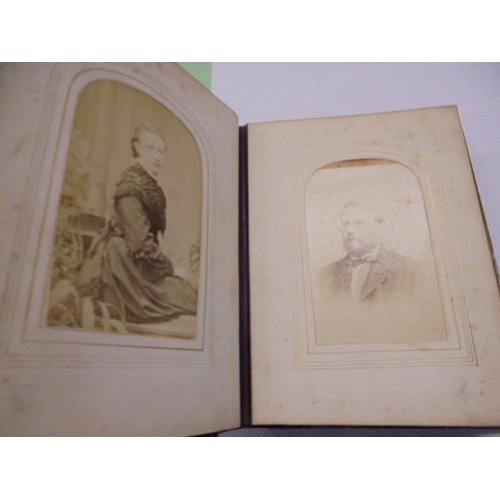 148 - A Victorian mother of pearl cabinet photo album.