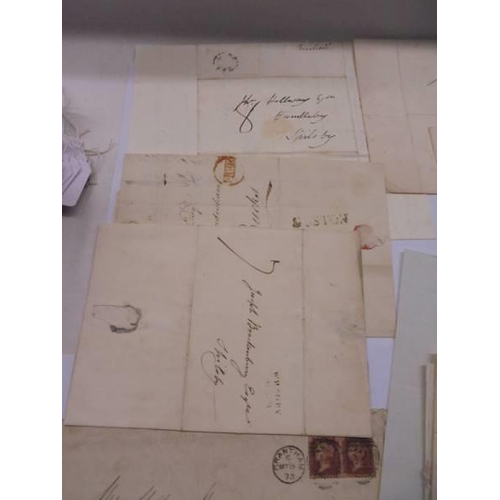 150 - Thirteen pieces of 18/19th century Lincolnshire postal history.