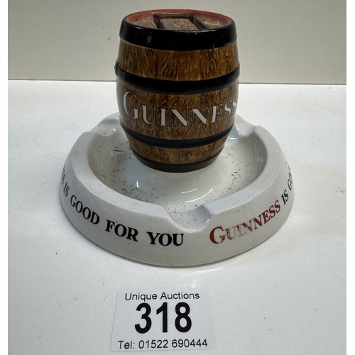 318 - A Minton's Guiness matchbox holder/ashtray