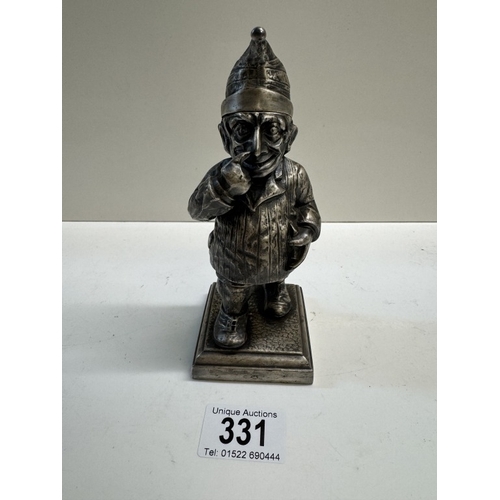 331 - A 1930's Mr. Punch figure lighter RD No: 782230, height 16.5cm