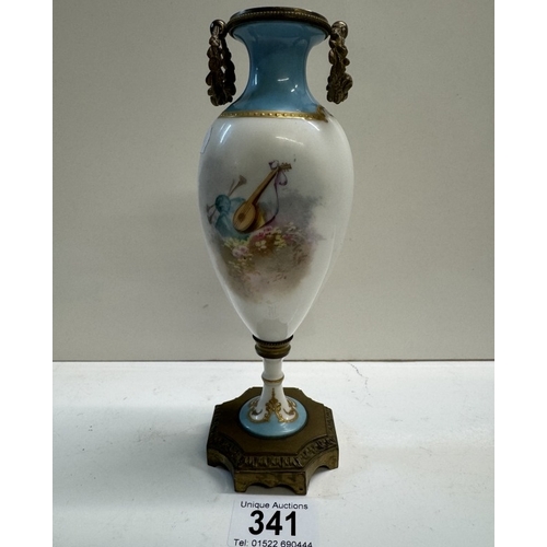 341 - A 19th century Sevres style vase