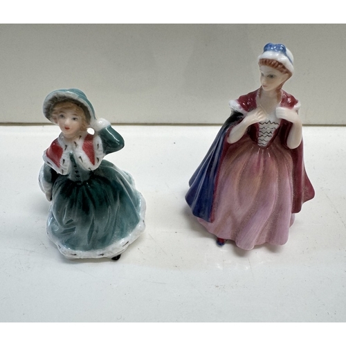 348 - 14 Royal Doulton small figurines