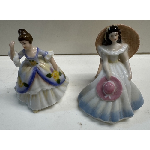 348 - 14 Royal Doulton small figurines