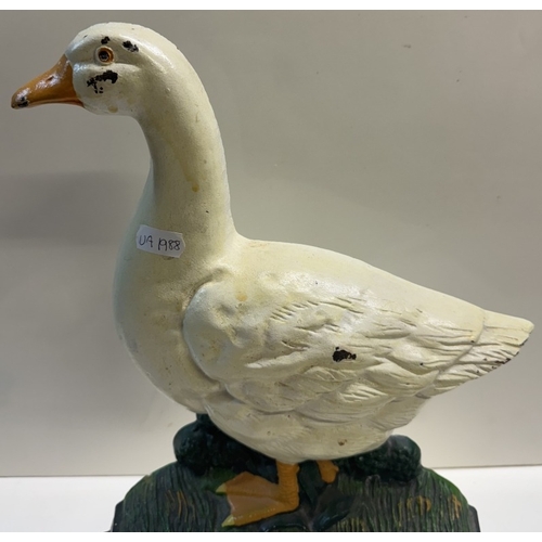 359 - A cast iron duck door stop