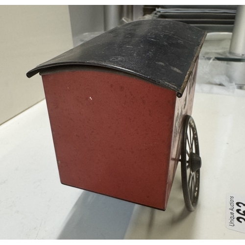 363 - A biscuit tin of a Royal Mail cart c.1901 made for Peak Frean by Henry Bayershal