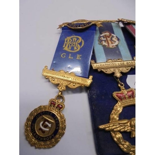 154 - Three Royal Order of Buffalos medals.