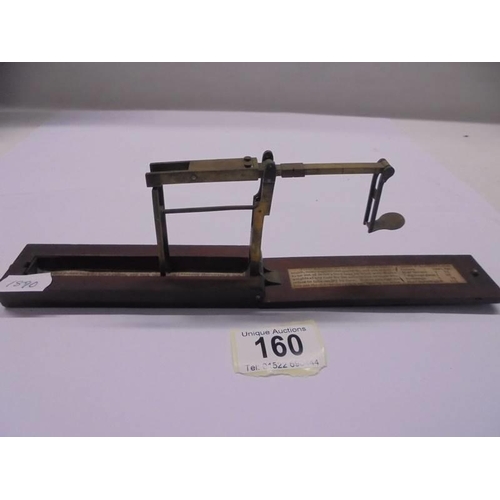 160 - An unusual set of 19th century coin scales by Stephen Houghton & Son, Irmskirk.