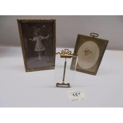 161 - Three early 20th century photograph frames.