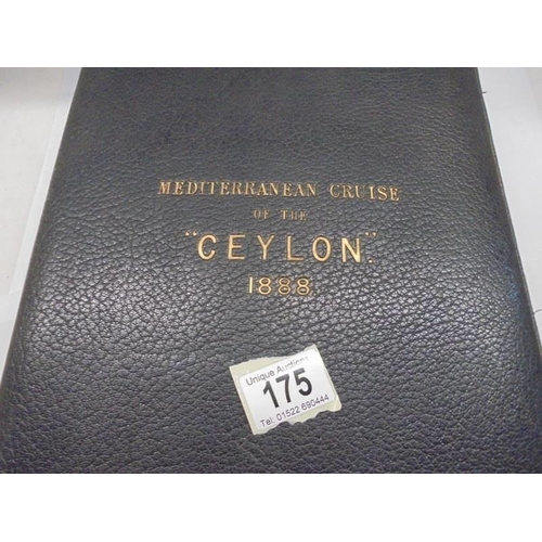 175 - A rare album of photographs from 'The Mediterranean Cruise of the Ceylon